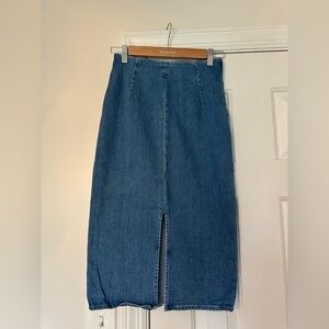 J crew denim skirt